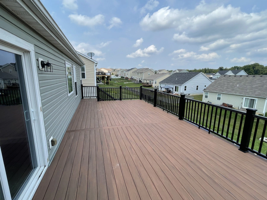 deck built in a residential property
