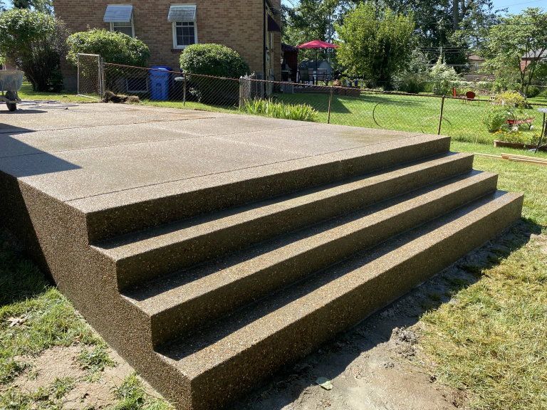 exposed aggregate concrete