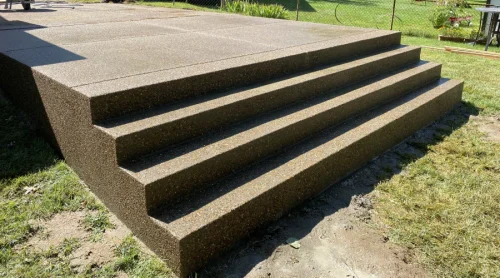 concrete stairs in a residential property